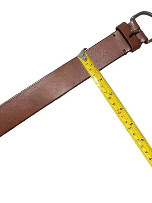 Винтажный мужской ремень American Eagle ̼ средний большой кожаный коричневый Y2 41 дюйм L - Изображение 1 из 4