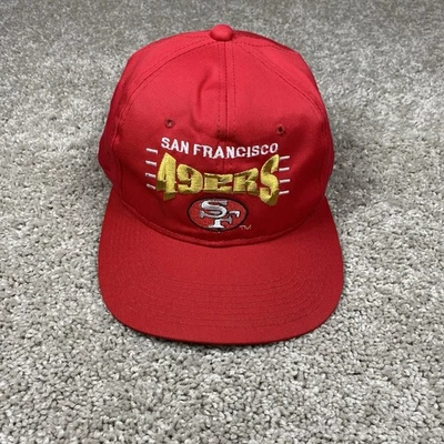 Vintage San Francisco 49ers Hat Cap Team NFL Hat Snapback 90s Headwear Red - Image 1 of 4