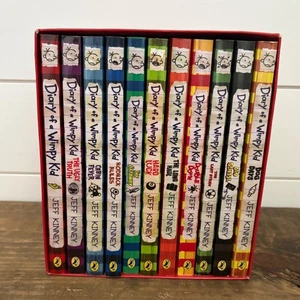 Diary of a Wimpy Kid Box of Books 1-12 Jeff Kinney Complete Set Paperback books - Picture 1 of 6