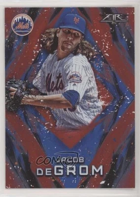2017 Topps Fire Red Flame Jacob deGrom #52 - Image 1 of 2