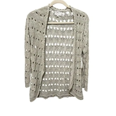 Cárdigan Suéter Debbie Morgan Mujer Boho Crochet L Beige Cottagecore Festival Foto 1 de 4