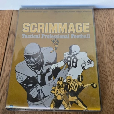 SCRIMMAGE Tactical Professional Football 1973 Simulation Game (UNPUNCHED) Rare - Image 1 of 4