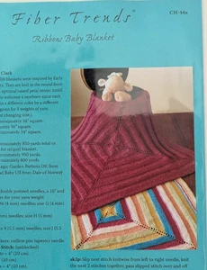 Fiber Trends CH-44x Ribbons Baby Blanket by Evelyn Clark - Picture 1 of 2