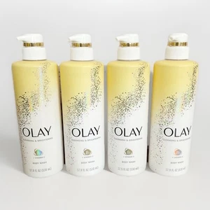 SET BESTEHEND AUS 4 Olay Duschgel Vitamin C Vitamin B3 Reinigung & Aufhellung 17,9 Unzen Neu - Bild 1 von 2