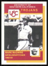 1990 Southern Cal Trojans Smokey #10 Mark McGwire