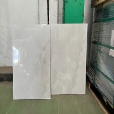 White Grey Kitchen Bathroom Wall Floor Tiles Gloss Porcelain Marble Eff Job Lot