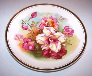 Antique Dresden China - Plate - Floral, Flowers - Picture 1 of 5