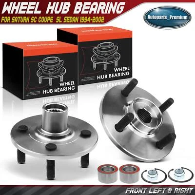 2x Front Left & Right Wheel Hub Bearing Assembly for Saturn SC SL SW 1994-2002 - Image 1 of 4
