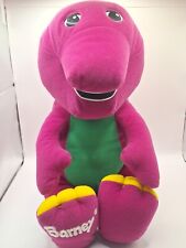 Barney 1996 Large Talking Plush Purple Dinosaur Hasbro Playskool Tested Works