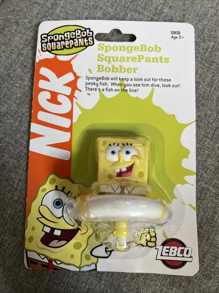 2005 Spongebob Squarepants Zebco Fishing Bobber Nickelodeon Pkg.