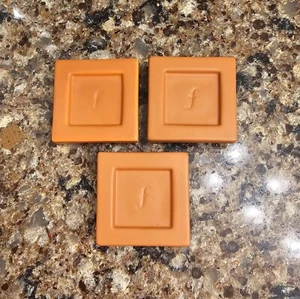 Tea Forte Ceramic Tea Trays Terra Cotta - Set of Three 2.5"W x 2.5"D x .075"H - Picture 1 of 3