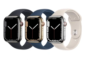 Apple Watch Series 7 (GPS + Cellular) 41MM Stainless Steel Case - Excellent - Picture 1 of 6