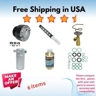 Compressor, Valve & Driers A/C Fit Chevrolet C1500 Suburban 1993 - Image 1 of 4