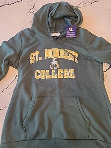 St Norbert College Champion Sweatshirt L Green SNC Logo Sweater - Bild 1 von 5