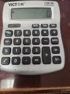 Victor 1100-3A Antimicrobial Compact Desktop Calculator, 10-Digit Lcd - (H3) - Picture 1 of 1