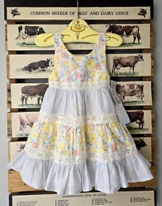 Tommy Bahama Baby Girls’ Tiered Summer Sundress Dress Size 12M - Picture 1 of 17