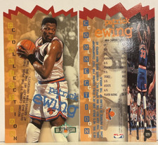 1995-96 Fleer NBA Jam Session Die-Cut Patrick Ewing #D71 New York Knicks