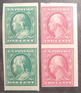 Scott # 343-344 Pairs, Mint Original Gum (HR) - Picture 1 of 1