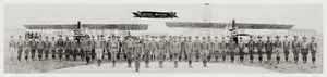 FOTO PANORÁMICA OFICIAL VOLADOR LOVE FIELD CAMPAMENTO DE AVIACIÓN 1918 DALLAS, TEXAS - Imagen 1 de 2