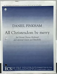 All Christendom Be Merry Unison w Keyboard Guitar Handbells Sheet Music ECS Pub - Picture 1 of 4
