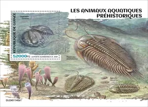 2025 03 - GUINEA - PREHISTORIC WATER ANIMALS I 1V complet set MNH ** - Picture 1 of 1