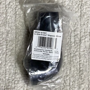 Disposer Drain Elbow for In-Sink-Erator #151007, BLK. - Picture 1 of 5