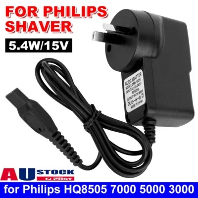 15V Shaver Charger Charging Power Adapter Cord Fit for Philips HQ8505 7000 5000 - image 1 of 4