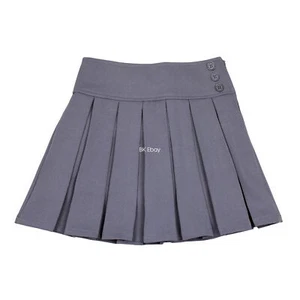 Bienzoe Girls School Uniform Skirt Adjustable Waist Pleated Dance Skort - Picture 1 of 28