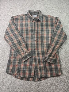Pia Club Shirt Mens Extra Large Brown Plaid Long Sleeve Button Up Wool Blend - Picture 1 of 11