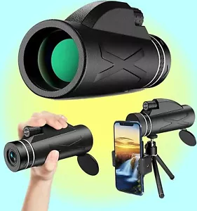 Mira telescópica HaleBor Prism 80x100 monocular HD doble enfoque - trípode - soporte para teléfono inteligente - Imagen 1 de 10
