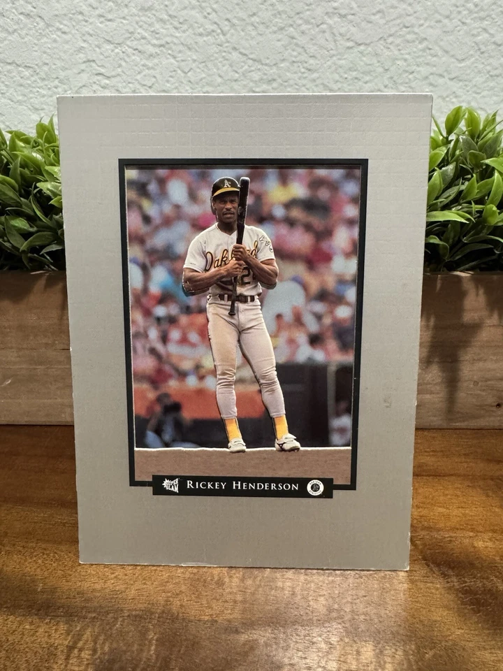 1994 SuperSlam Sports Rickey Henderson Oakland A’s #53 Premier Edition Print - Image 1 of 4