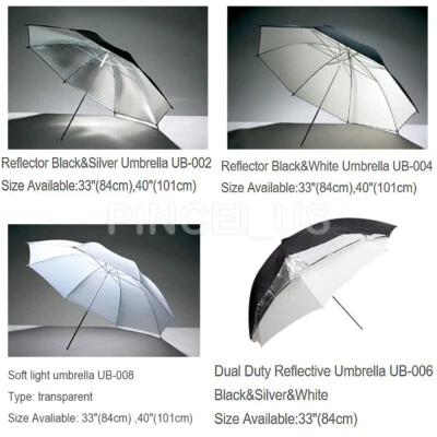 Paraguas Godox 33"/40" translúcido/reflectante estudio fotografía paraguas Foto 1 de 4