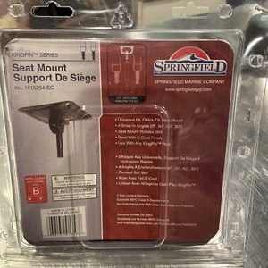 Springfield KingPin Quik Montaje Asiento Inclinable PIVOTES 360 GRADOS/E-COAT 1615254-EC NUEVO - Imagen 1 de 5