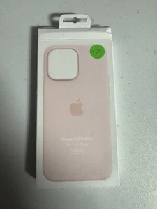 OEM Apple Silicone Soft Touch MagSafe Case For iPhone 14 Series - Chalk Pink - Picture 1 of 3