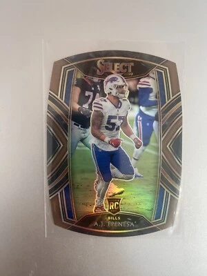 2020 Panini Select A.J. EPENESA RC CLUB LEVEL COPPER DIE-CUT PRIZM BILLS 201/355 - Image 1 of 2