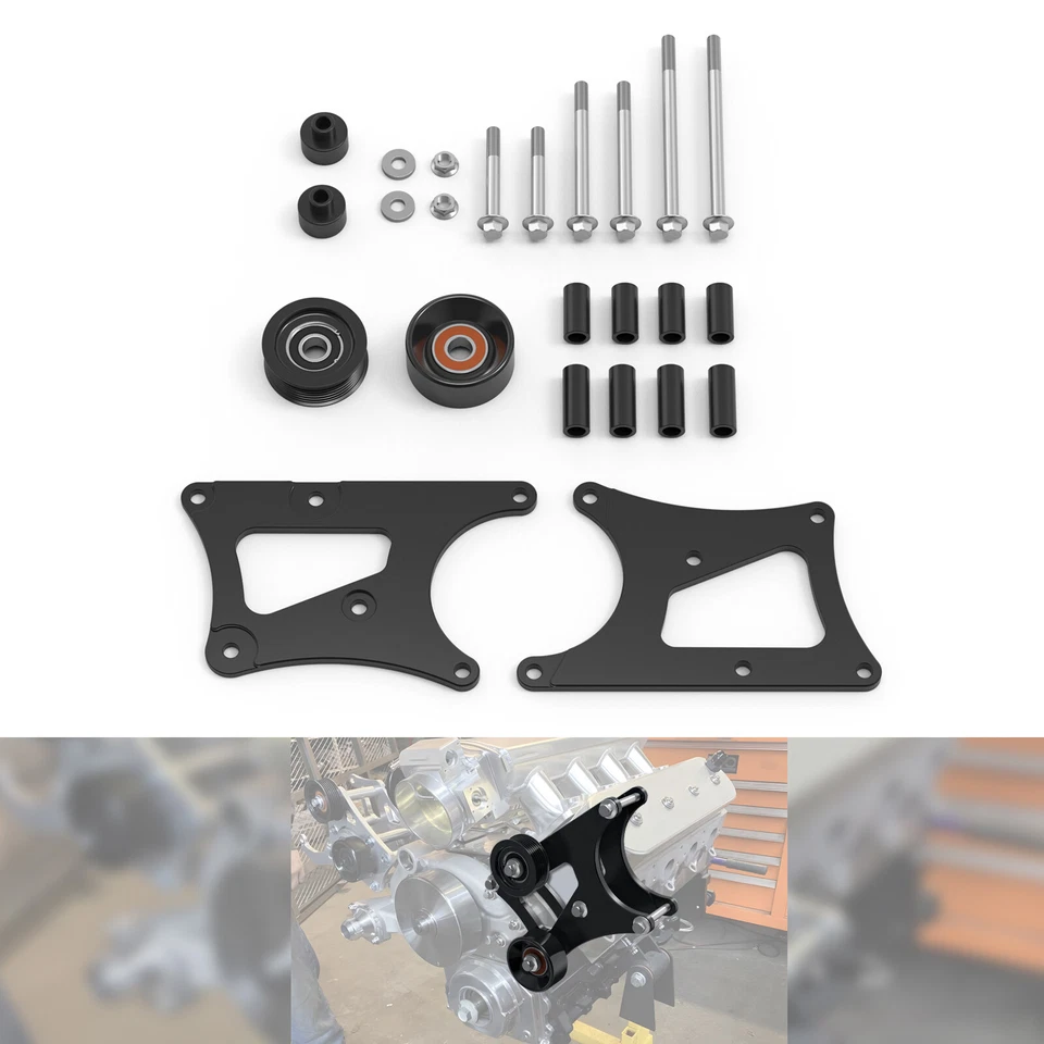 Aluminum Alternator Only Bracket For LS Swap For GMC Yukon For Hummer H2 H3 - Image 1 of 4