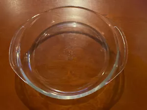 Pyrex 221 Klarglas 8,25 Rund Tiefe Form Kuchen Auflaufform mit Griffen - Bild 1 von 4