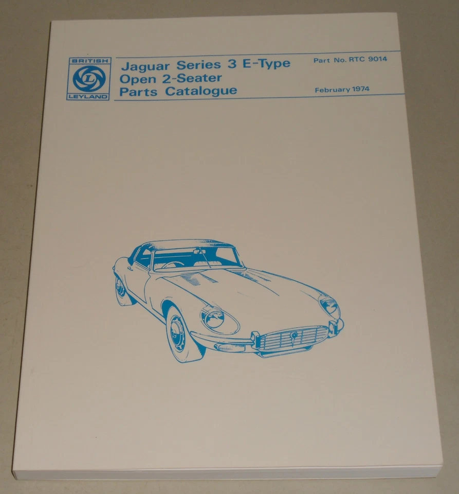 Ersatzteilkatalog / Teilekatalog Jaguar E-Type Serie III V12, Baujahre 1971-1974 — 第 1/1 张图片