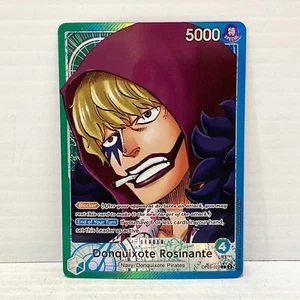 Juego de cartas coleccionables One Piece - Donquixote Rosinante OP05-022 L - arte alternativo casi nuevo inglés - Imagen 1 de 2