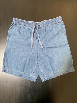 Bermuda jeans híbrida elástica Quiksilver Taxer 18" - Masculina pequena - Imagem 1 de 4