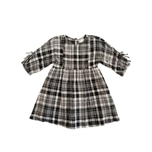 Zara Monochrome Plaid Dress Size 7 - Picture 1 of 5