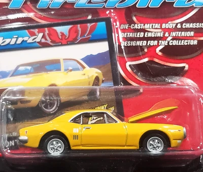 Johnny Lightning 68 1968 Pontiac Firebird 350 Detailed Collectible Car w/RRs Yel - Image 1 of 2
