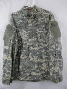 ACU Medium Long Army Coat/Top/Blouse/Shirt/Jacket Digital Camo Ripstop Combat - Picture 1 of 3