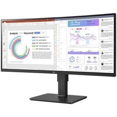LG UltraWide 34BQ77QE-B - LED monitor - curved - 34" - 3440 x 1440 UWQHD @ 60 Hz - Image 1 of 4