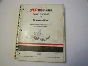 Blaw - Knox PF-3200/PF-3180/PF-3172 Fertiger/Finisher Teilekatalog - Bild 1 von 5