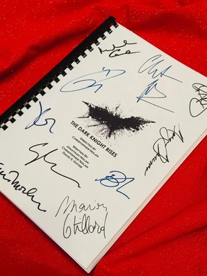 Dark Knight Rises, Movie Script, Cast Printed Signatures, Signed, Gift, Film  - Image 1 of 4