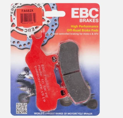 Pastilhas de freio EBC 2017-18 CAN-AM MAVERICK X3 CARBONO X SERIES FA682X **NOVO** - Imagem 1 de 4