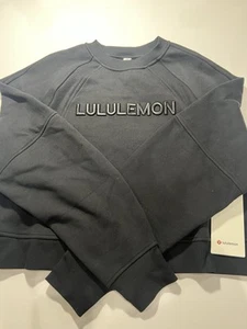 NWT Lululemon Scuba Oversized Half-Zip Pullover Black Size M/L - Picture 1 of 4