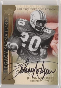 2011 Upper Deck Exquisite Collection Legacy Signatures /45 Johnny Rodgers Auto - Picture 1 of 3