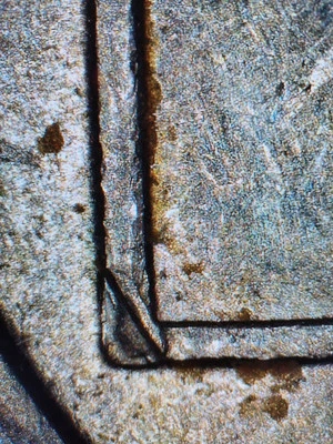 1999 P Pennsylvania Quarter Die Chip ERROR  - Image 1 of 4